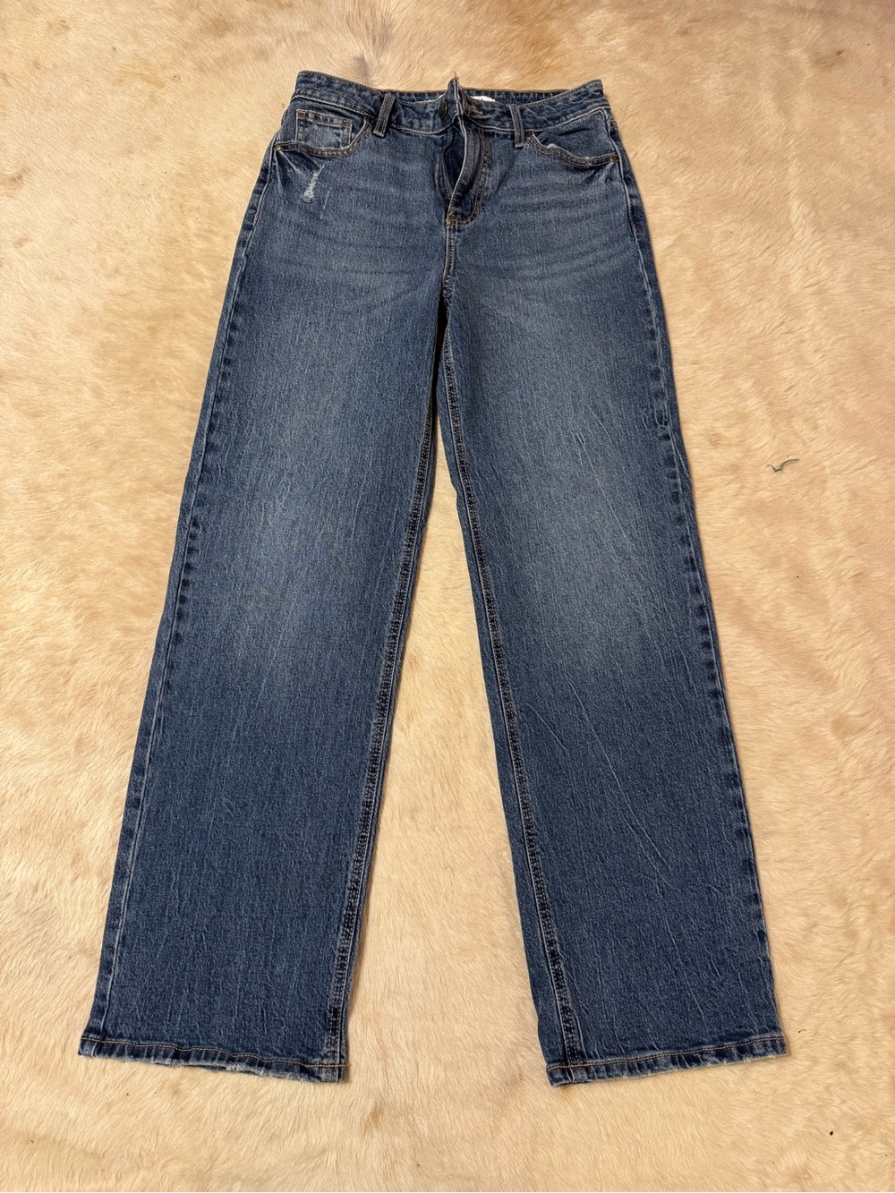 Celebrity Pink Straight Leg Jeans in Dark Denim Blue